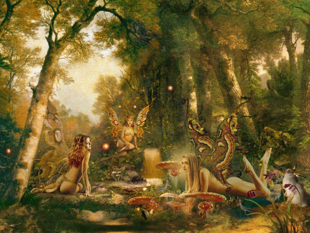 Female fairies with wings